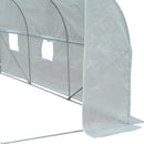 Greenhouses, 11.5 x 10ft Soft-Cover Greenhouse in White - Seasonal Overstock