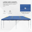 Canopy Tent, 20' x 8' Pop Up Canopy Tent with Mesh Side Walls - Seasonal Overstock