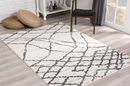 Rigel Modern White Area Rug by Modina Comfort - Seasonal Overstock