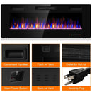 50" Ultra Thin Wall Mounted Electric Fireplace - Seasonal Overstock