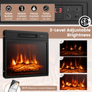 Townes Fireplace TV Stand with 16-Colour LED Backlights for TVs Up To 65-in - Dark Brown - Seasonal Overstock