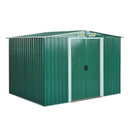 Storage Sheds, 8.5' x 6.8' x 5.8' Green Outdoor Garden Storage Shed - Seasonal Overstock