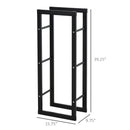 Black Vertical Log Holding Firewood Rack - Seasonal Overstock
