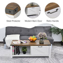 Elianna White Farmhouse Coffee Table - Seasonal Overstock