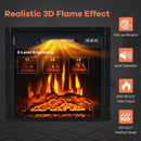 Fireplaces, Elio Black 1400W Electric Fireplace TV Stand for TVs up to 65" - Seasonal Overstock