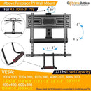 Full Motion Pull-Down TV Wall Mount for 43" - 70" TVs - Seasonal Overstock