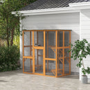 Large Outdoor Catio Cat Enclosure and Balance Platforms in Natural - Seasonal Overstock