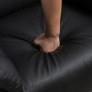 Tanner Black Faux Leather Powered Lift Chair Recliner - Seasonal Overstock