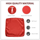 Wellington Shores 7pc Patio Sectional Replacement Cushion Covers - Red - Seasonal Overstock