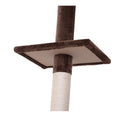 Cat Trees, Floor To Ceiling 5 Tier Cat Tree in Brown - Seasonal Overstock
