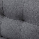 Sofas, Carmen 77" Grey Upholstered Reversible Sectional Sofa - Seasonal Overstock