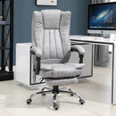 Office Chairs, Horatio High Back Office Chair with Massage & Footrest - Grey - Seasonal Overstock