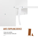 Reese 6-Tier White Bookshelf - Seasonal Overstock