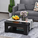 Weston Black Square Coffee Table - Seasonal Overstock