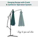 Patio Umbrellas, 10' Deluxe Cantilever Patio Umbrella - Dark Green - Seasonal Overstock