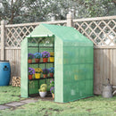 Greenhouse, 4.7' x 4.5' x 6.2' Portable Walk-In Greenhouse with 8 Shelves - Seasonal Overstock