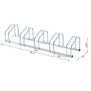 5 Bike Parking Rack - Silver - Seasonal Overstock
