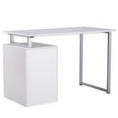 Desks, Gaetano Industrial Style Desk & File Cabinet - White - Seasonal Overstock