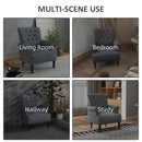 Chairs, Jinny Button Tufted Modern Accent Chair - Grey - Seasonal Overstock