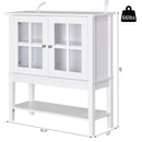 Accent Cabinets, Sina 31.5" White Sideboard Cabinet - Seasonal Overstock