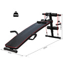 Workout Benches, Adjustable Sit-Up Bench with Resistance Bands - Seasonal Overstock