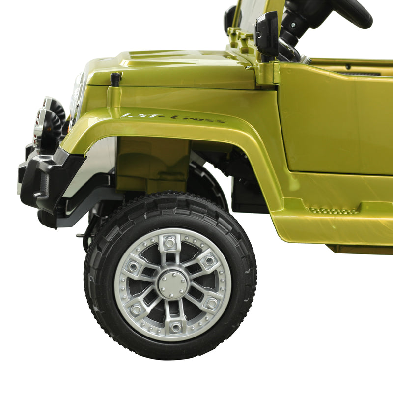 12V Ride On 2 Speed Jeep with Parent Remote Control - Green - Seasonal Overstock