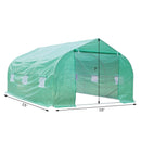 Greenhouses, 15 x 10ft Soft Cover Walk-In Greenhouse - Green - Seasonal Overstock