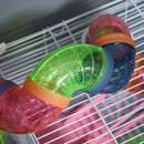 5-Tier Portable Small Rodent Cage Starter Kit with Water Bottle, Exercise Wheel & Tube - Seasonal Overstock