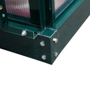 Greenhouses, 6.3' x 4.1' Lean-To Walk-In Greenhouse with Aluminum Frame, Polycarbonate Panels, Sliding Door - Green - Seasonal Overstock