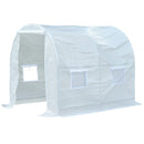Greenhouses, 8.2' x 6.6' x 6.6' Soft Cover Greenhouse in White - Seasonal Overstock