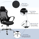 Boman High Back Swivel Office Chair - Black - Seasonal Overstock