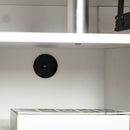 Esme Modern Computer Desk with Storage Drawers and Keyboard Tray - White - Seasonal Overstock