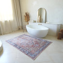 Evermore Rust Oriental Washable Area Rug by Sahara Designs - Seasonal Overstock