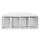 Canopy Tent, 10' x 20' Pop-Up Party Tent Gazebo with Removable Mesh Walls - White - Seasonal Overstock