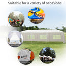 10' x 30' White Party Tent with 5 Wall Panels - Seasonal Overstock