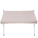 Awnings, 9.8ft Wide RV / Patio Retractable Awning - Beige - Seasonal Overstock