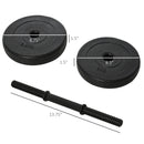 Set of 2 Adjustable Dumbbells Set 44 lb (20 kgs) Total Weight - Seasonal Overstock