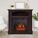 Baldwin 1400W Freestanding Electric Fireplace with Shelf - Brown - Seasonal Overstock