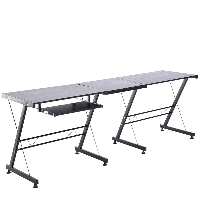 Declan L-Shaped Adjustable Desk - Seasonal Overstock