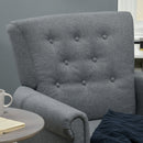 Chairs, Jinny Button Tufted Modern Accent Chair - Grey - Seasonal Overstock