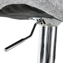 Norwin Adjustable Height Swivel Barstool (2 Pack) - Grey Fabric - Seasonal Overstock