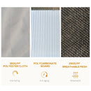 Trejan 10' x 10' Polycarbonate Hard Top Black Patio Gazebo - Seasonal Overstock