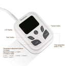 Twin Size Heated Mattress Pad With LED Controller - Beige - Seasonal Overstock