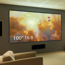 100" Portable Pin-Up Projection Screen - Seasonal Overstock