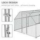 Coops & Hutches, 18.7' x 9.2' Steel Frame Walk-In Chicken Coop Run - Seasonal Overstock