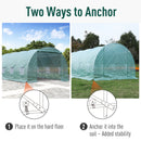 Greenhouse, 20' x 10' x 7' Soft Cover Dome Top Greenhouse - Green - Seasonal Overstock