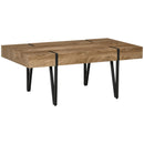 Coffee Tables, Garrett Rustic Modern Coffee Table with Hairpin Legs - Seasonal Overstock