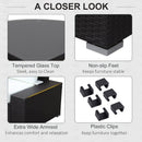 Hazel Grove 6pc Outdoor Rattan Sectional Sofa Set - Cream White & Dark Brown - Seasonal Overstock