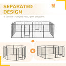 Heavy Duty 16-Panel Pet Playpen for Dogs - 39" Fencing Height