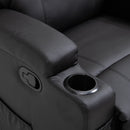 Reclining Chairs, Maxx Reclining Swivel Vibration Massage Chair - Black - Seasonal Overstock